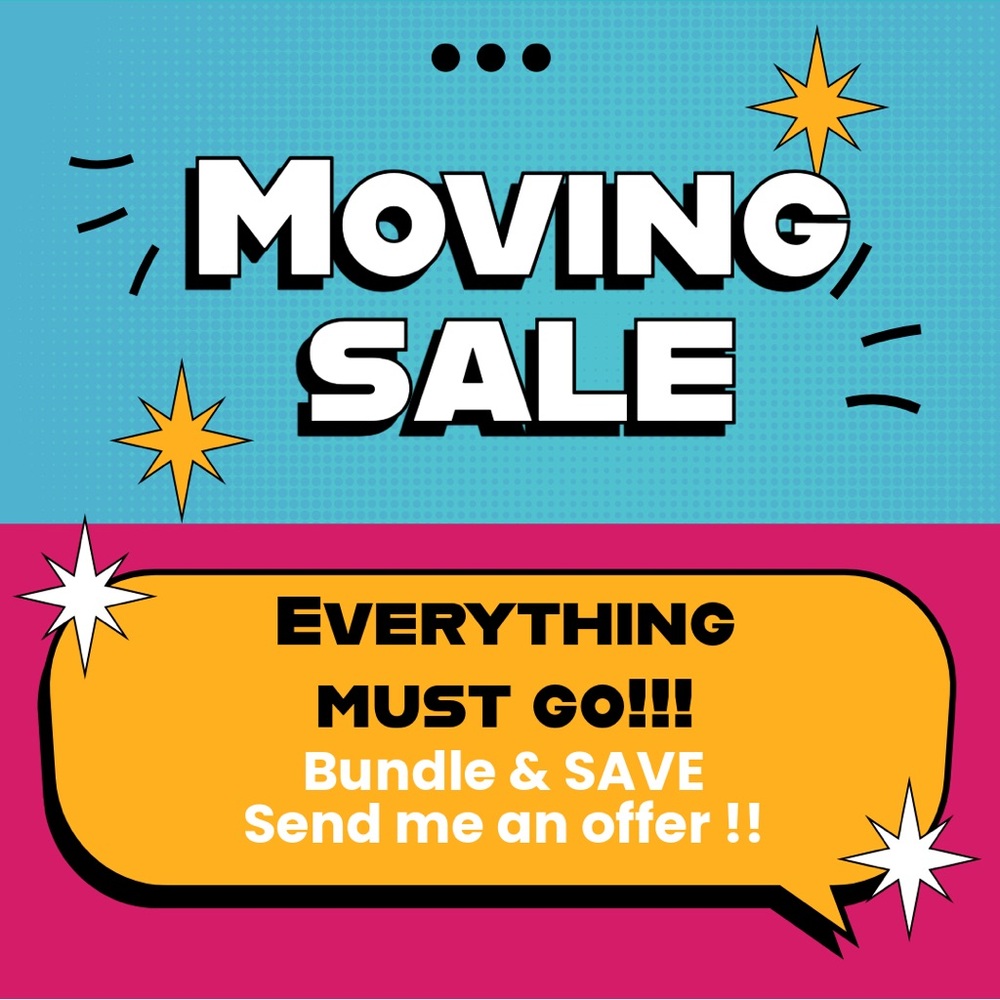 Moving Sale Announcement
